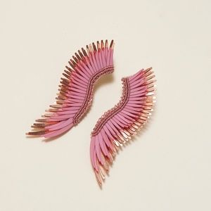 Mignonne Gavigan Madeline Pearly Wing Earring in Blush Rose Gold